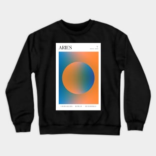 Aries Zodiac Aura Crewneck Sweatshirt